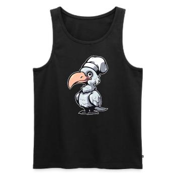 Schuhschnabel Koch - Männer Premium Bio Tank Top - Schwarz - Vorne - Michal (187cm)