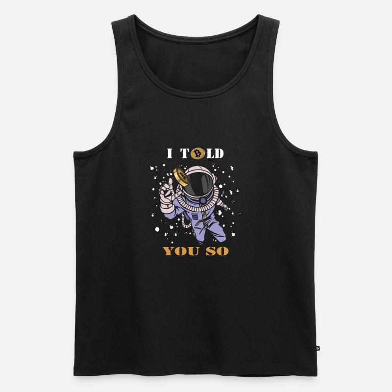 Bitcoin - Männer Premium Bio Tank Top - Schwarz