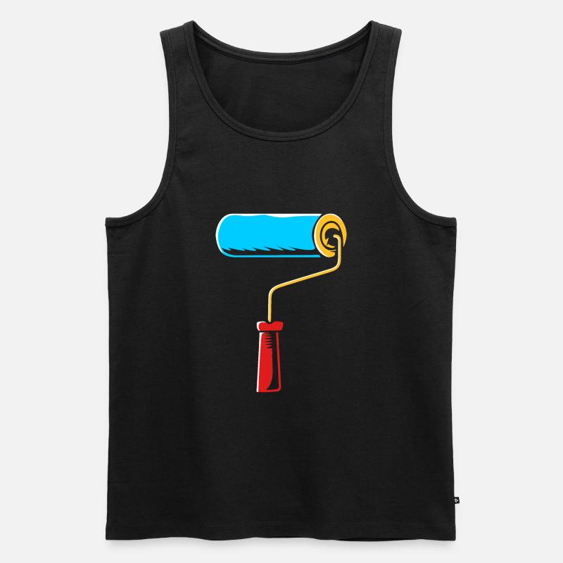 Maler - Männer Premium Bio Tank Top - Schwarz