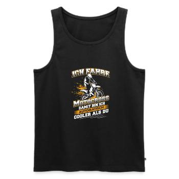 Motocross Cross Motorrad Biker Enduro Offroad - Männer Premium Bio Tank Top - Schwarz - Vorne - Michal (187cm)