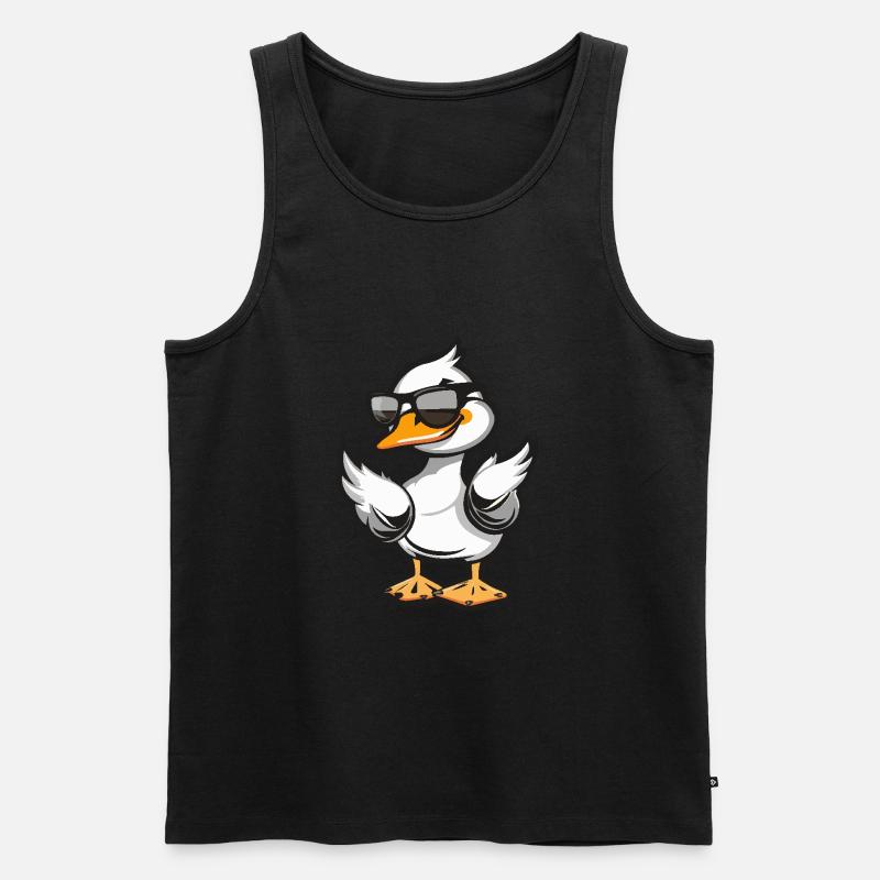 Gans Cool Comic - Männer Premium Bio Tank Top - undefined