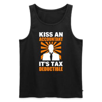 Lustiger Buchhalter CPA - Männer Premium Bio Tank Top - Schwarz - Vorne - Michal (187cm)