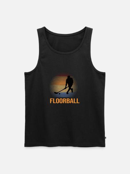 innebandy innebandy gud innebandyspiller innebandy - Premium økologisk Tanktop for menn - svart