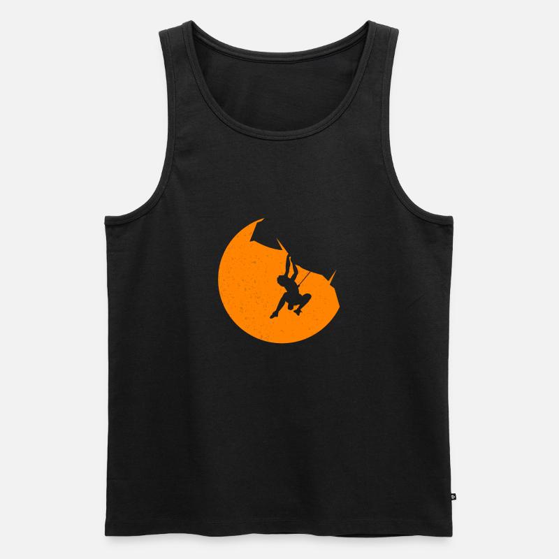 Felsklettern - Männer Premium Bio Tank Top - Schwarz