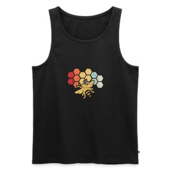 Biene Bienen Imker Geschenk - Männer Premium Bio Tank Top - Schwarz - Vorne - AI Model Male 178 light (178cm)