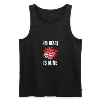 Halloween Sein Herz gehört mir passend zu Teil 2 - Männer Premium Bio Tank Top - Schwarz - Vorne - AI Model Male 178 light (178cm)