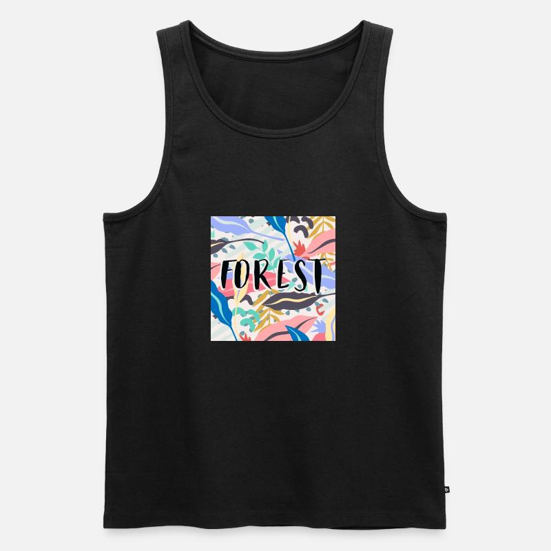 Wald 2 - Männer Premium Bio Tank Top - Schwarz