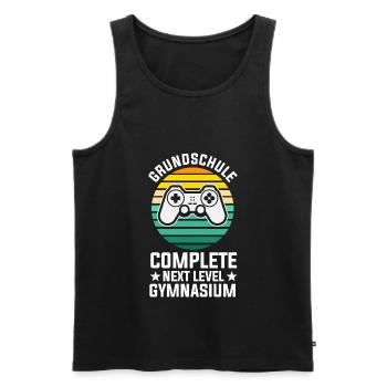 Gamer Zocker Zocken Gaming Konsole Grundschule - Männer Premium Bio Tank Top - Schwarz - Vorne - Michal (187cm)