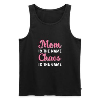 Mom Is The Name Chaos Is The Game Funny Chaos - Männer Premium Bio Tank Top - Schwarz - Vorne - Michal (187cm)