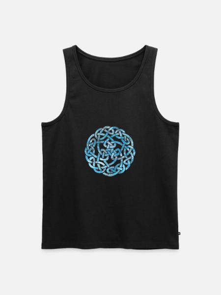 celtic knot 5 e 78 - Men's Premium Organic Tank Top - black