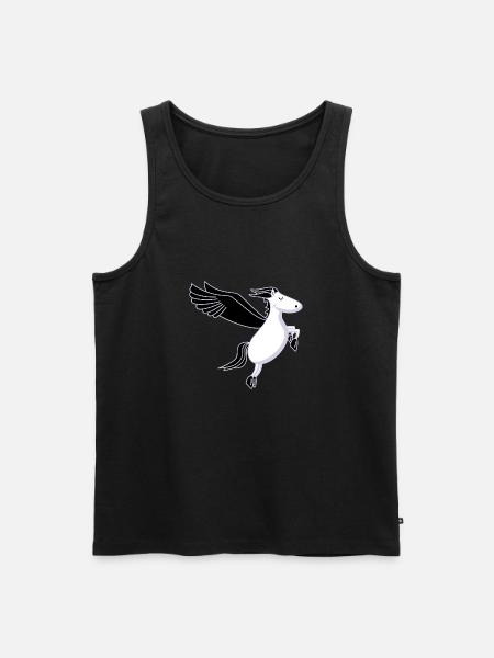 Pegasus - Männer Premium Bio Tank Top - Schwarz