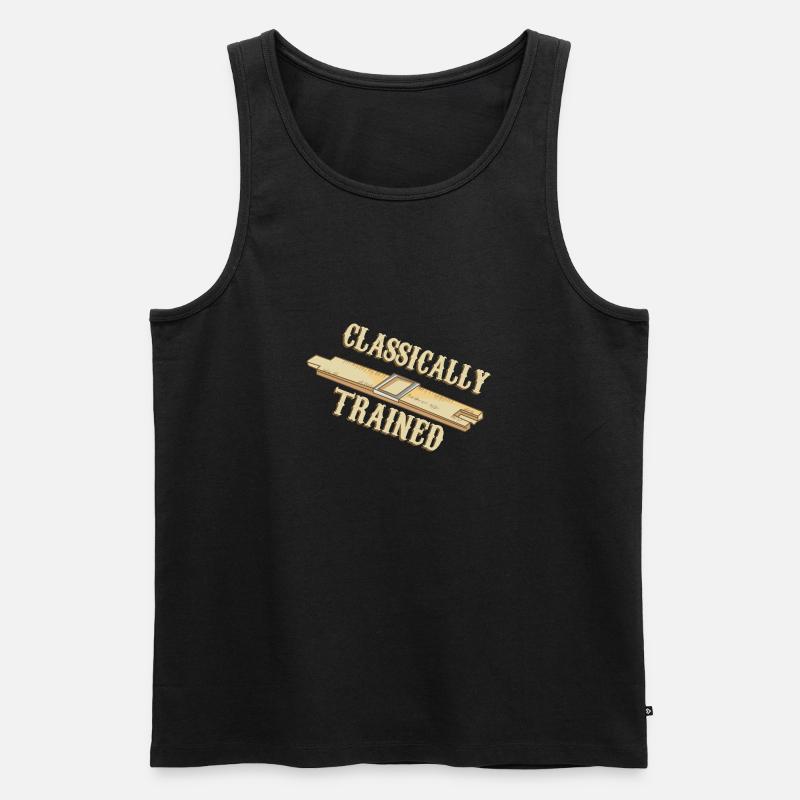 Classically Trained - Männer Premium Bio Tank Top - Schwarz