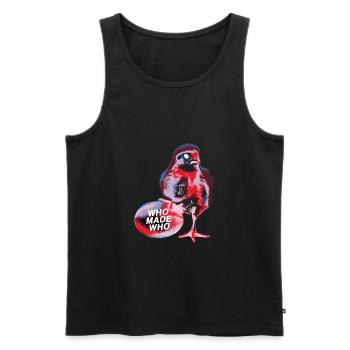 WhoMadeWho - Zombie Chick - Débardeur bio Premium Homme - noir - Devant - AI Model Male 178 light (178cm)
