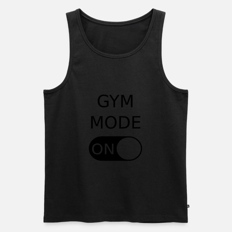 Gym Mode - Männer Premium Bio Tank Top - Schwarz