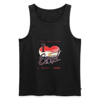 J’adore Egypte Gift Diving Marsa Alam - Débardeur bio Premium Homme - noir - Devant - Michal (187cm)