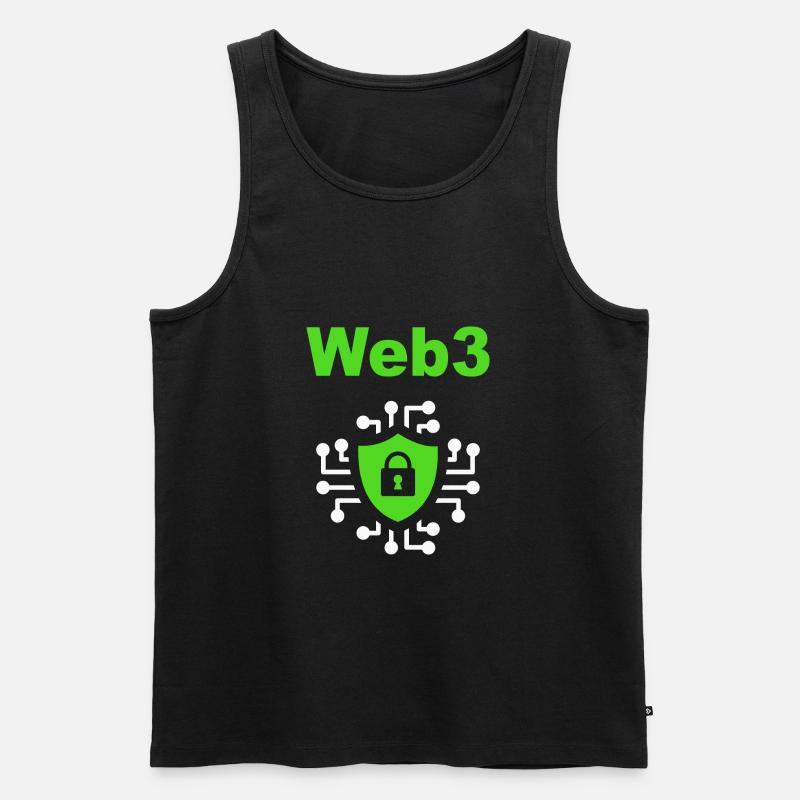 Web3 Cryptocurrency Blockchain Software Developer - Männer Premium Bio Tank Top - Schwarz