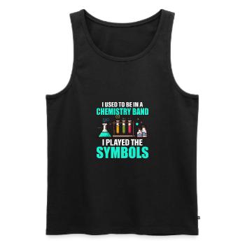 Chemie Chemiker lustiger Spruch - Männer Premium Bio Tank Top - Schwarz - Vorne - AI Model Male 178 light (178cm)