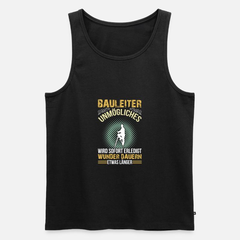 Construction managers make it possible - Men's Premium Organic Tank Top - black