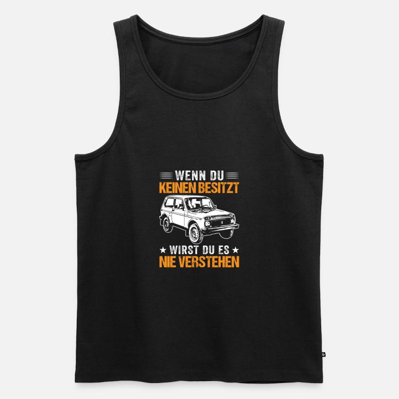 Lada Niva lustiges Geschenk - Männer Premium Bio Tank Top - Schwarz