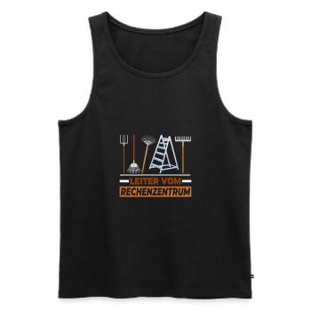 Leiter vom Rechenzentrum Gärtner - Männer Premium Bio Tank Top - Schwarz - Vorne - Michal (187cm)