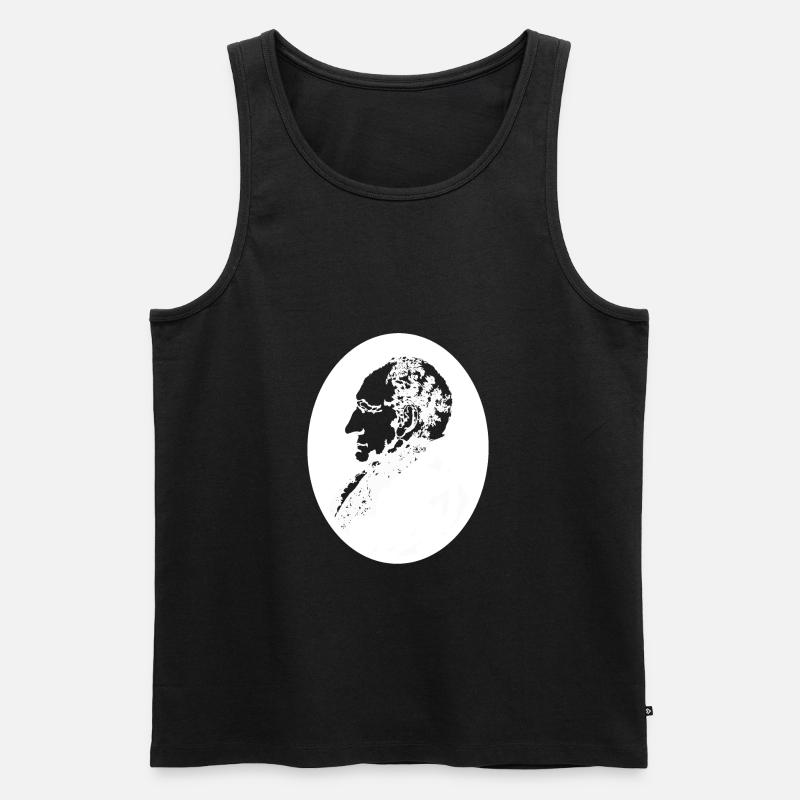 Goethe - Männer Premium Bio Tank Top - Schwarz