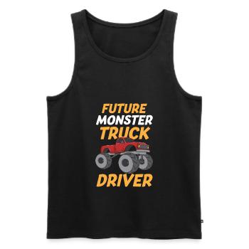 Future Monster Truck Driver - Men's Premium Organic Tank Top - black - Front - AI Model Male 178 light (178cm)