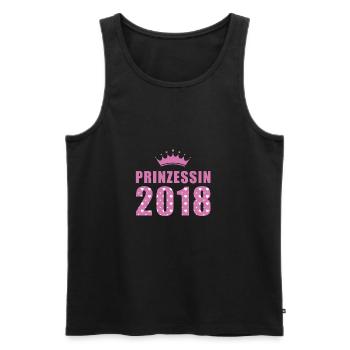 Prinzessin 2018 - Geburtstag - Bday - Männer Premium Bio Tank Top - Schwarz - Vorne - AI Model Male 178 light (178cm)