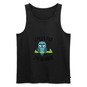 I can not have an Owl - Men's Premium Organic Tank Top - black - Front - Michal (187cm)