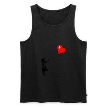 Ballon Kind - Männer Premium Bio Tank Top - Schwarz - Vorne - Michal (187cm)