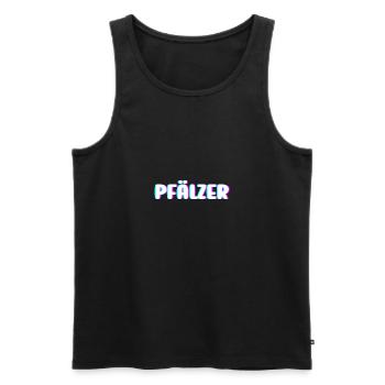 Pfälzer - Männer Premium Bio Tank Top - Schwarz - Vorne - Michal (187cm)