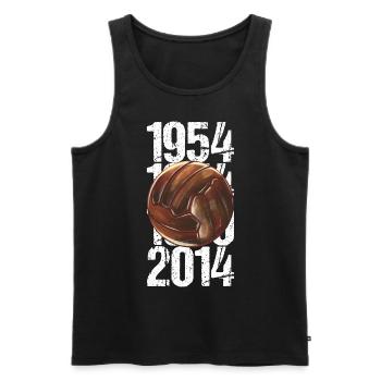 Football Germany Tradition Fan Gift - Men's Premium Organic Tank Top - black - Front - Michal (187cm)