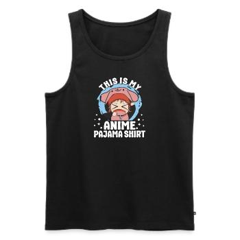 This Is My Anime Pajama Japanese Anime Manga Otaku - Männer Premium Bio Tank Top - Schwarz - Vorne - Michal (187cm)