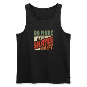 Skateboarding Skateboard Design For Skateboarder - Männer Premium Bio Tank Top - Schwarz - Vorne - AI Model Male 178 light (178cm)