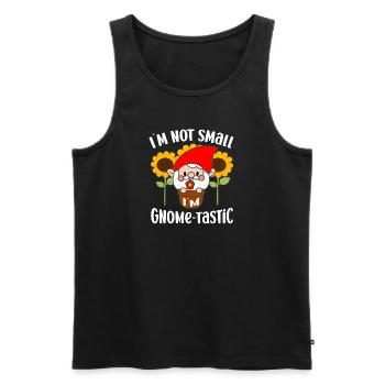 I´m Not Small Gnome-Tastic Funny Gardening Gnome - Männer Premium Bio Tank Top - Schwarz - Vorne - AI Model Male 178 light (178cm)