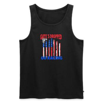 Dirt Biker Riding Gate´s Dropped Go Racing - Männer Premium Bio Tank Top - Schwarz - Vorne - AI Model Male 178 light (178cm)