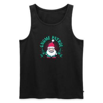 Garden Gnome Costume Gnome Patrol Gnome - Männer Premium Bio Tank Top - Schwarz - Vorne - AI Model Male 178 light (178cm)