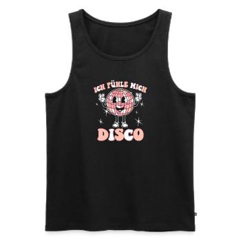 Ich Fühl Mich Disco Party Feiern Disco Tanzen Gehe - Männer Premium Bio Tank Top - Schwarz - Vorne - AI Model Male 178 light (178cm)
