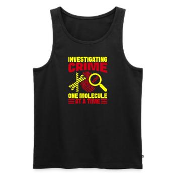 Forensic Science Major Investigating Crime One - Men's Premium Organic Tank Top - black - Front - Michal (187cm)