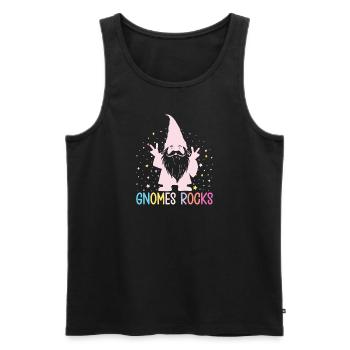 Garden Gnome Costume Gnomes Rocks Gnome - Männer Premium Bio Tank Top - Schwarz - Vorne - AI Model Male 178 light (178cm)