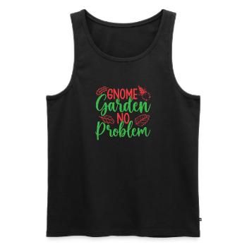 Garden Gnome Costume Gnome Garden No Problem - Men's Premium Organic Tank Top - black - Front - Michal (187cm)