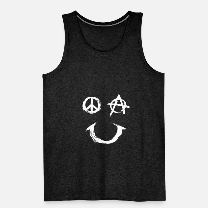 Pace Anarchy Smiley Männer Premium Bio Tank Top
