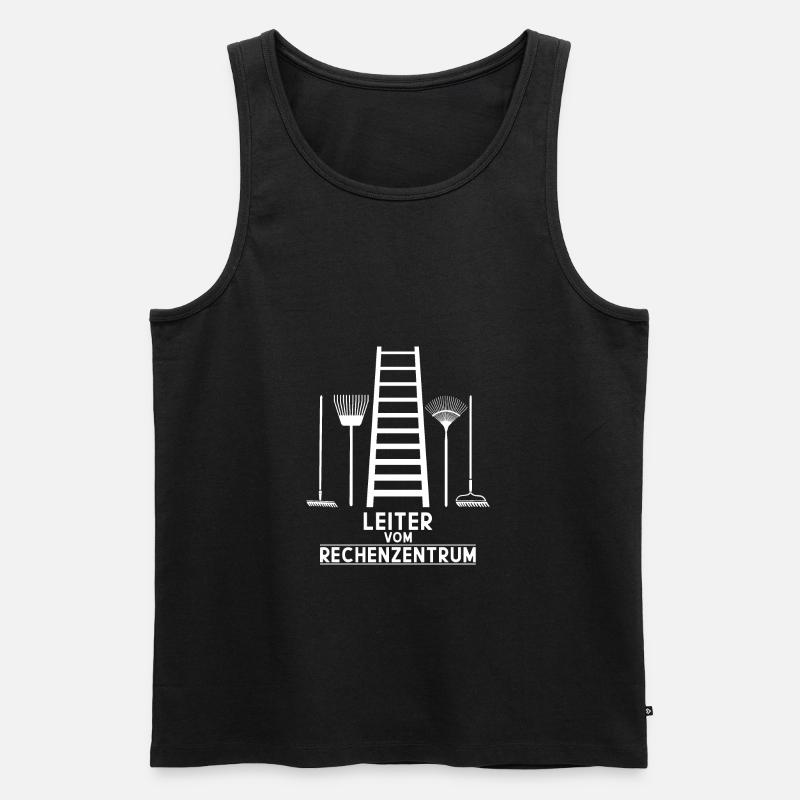 LEITER RECHENZENTRUM - Männer Premium Bio Tank Top - Schwarz