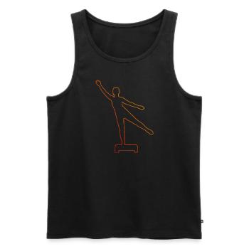 Strength Training Aerobics Fitness Physical Gymnastics - Men's Premium Organic Tank Top - black - Front - Michal (187cm)