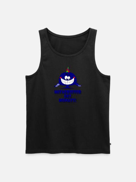 Mitarbeiter des Monats - Männer Premium Bio Tank Top - Schwarz