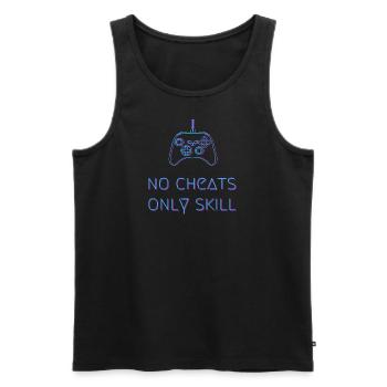 No Cheats Only Skill - Männer Premium Bio Tank Top - Schwarz - Vorne - AI Model Male 178 light (178cm)