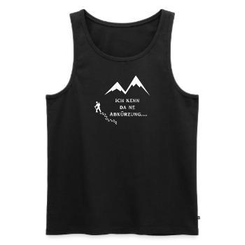 Lustiges Wanderdesign! - Männer Premium Bio Tank Top - Schwarz - Vorne - Michal (187cm)