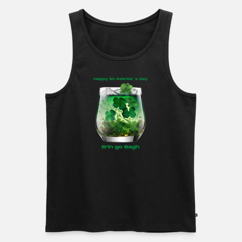 Happy St. Patrick´s Day - Männer Premium Bio Tank Top - Schwarz