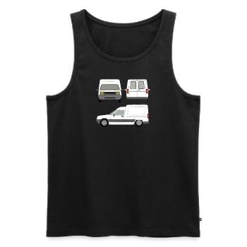 VHL White Van Express Auto - Débardeur bio Premium Homme - noir - Devant - Michal (187cm)