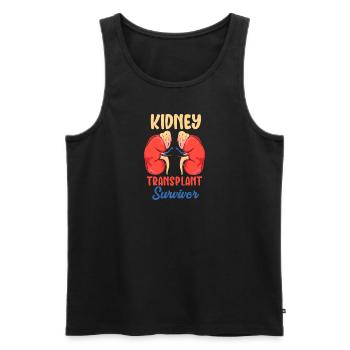Kidney Transplant Survivor - Männer Premium Bio Tank Top - Schwarz - Vorne - Michal (187cm)