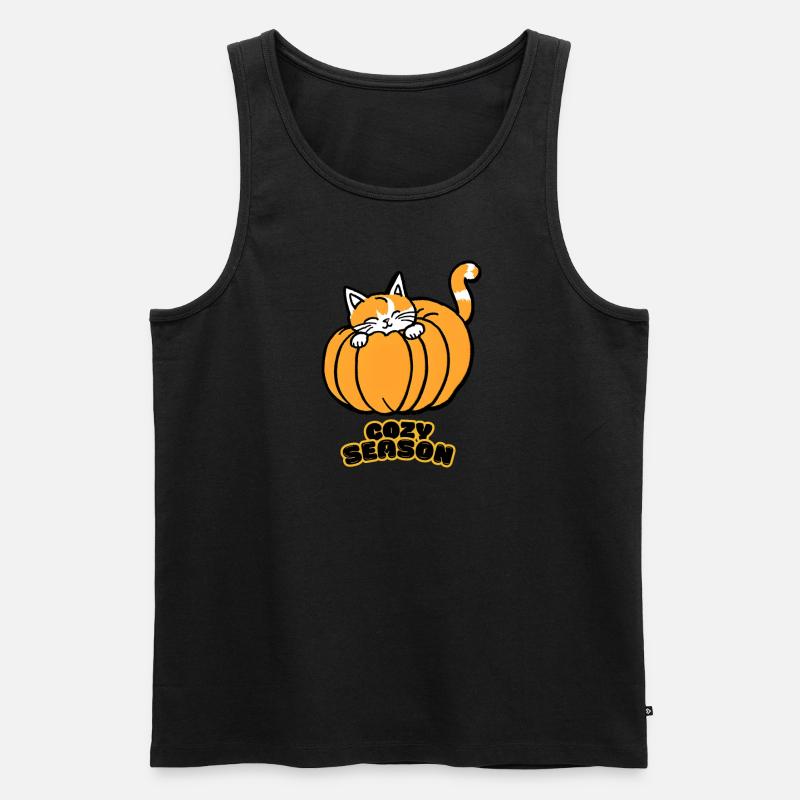 Herbst - Männer Premium Bio Tank Top - Schwarz